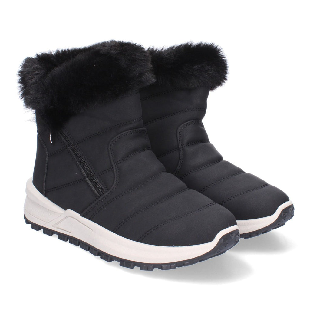 Elegante schwarze Stiefel mit Absatz