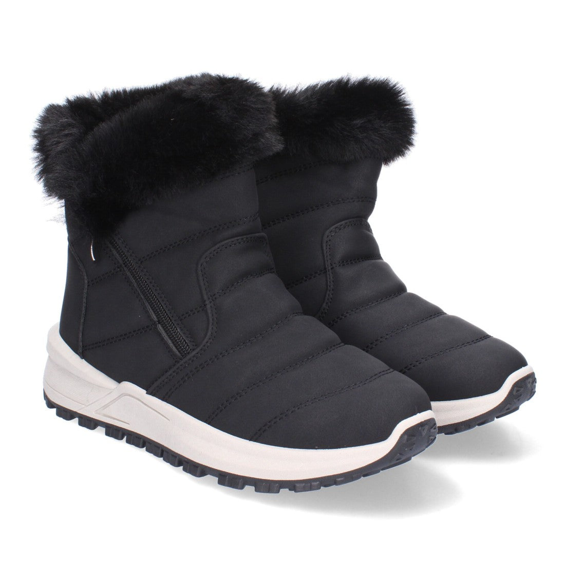 Elegante schwarze Stiefel mit Absatz