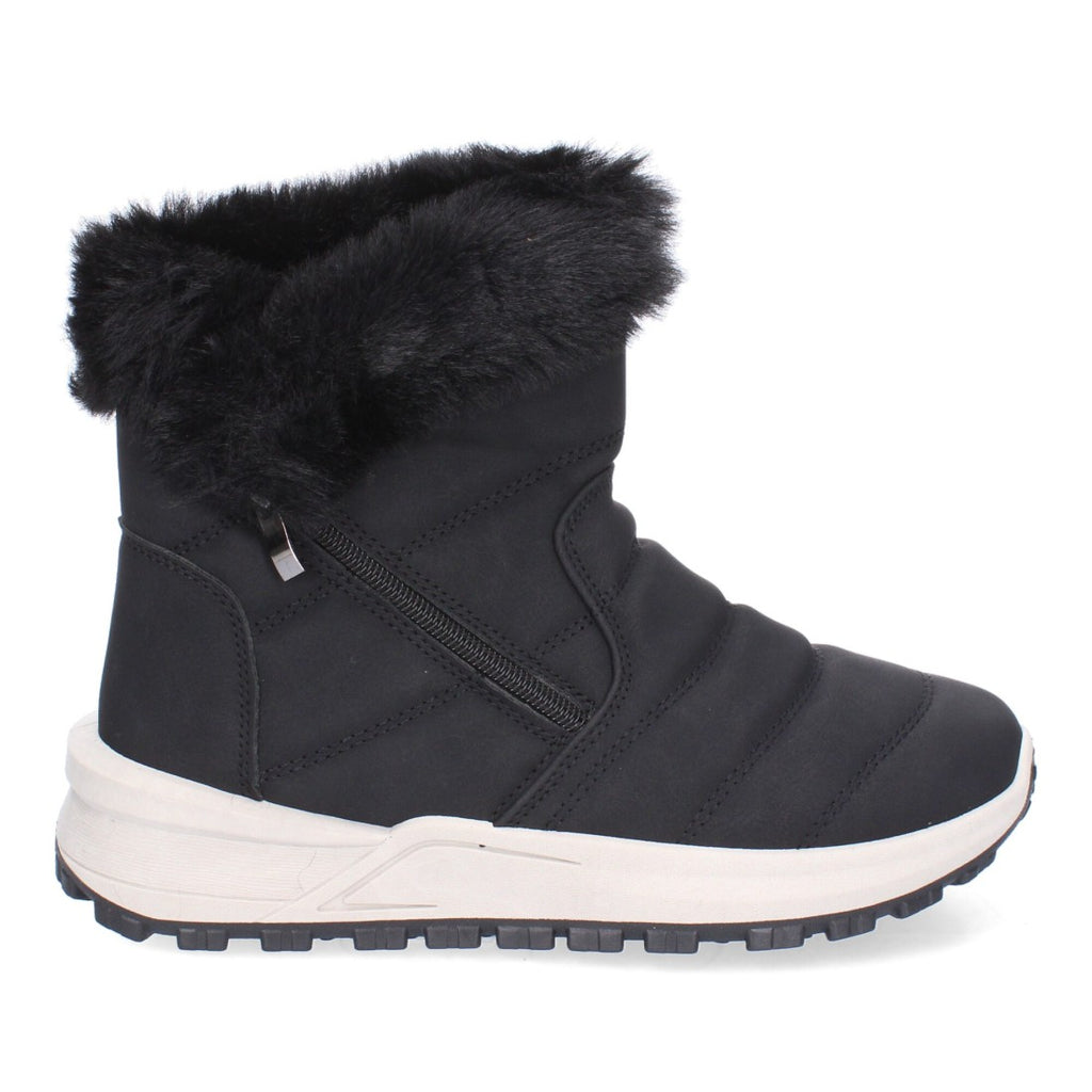 Elegante schwarze Stiefel mit Absatz