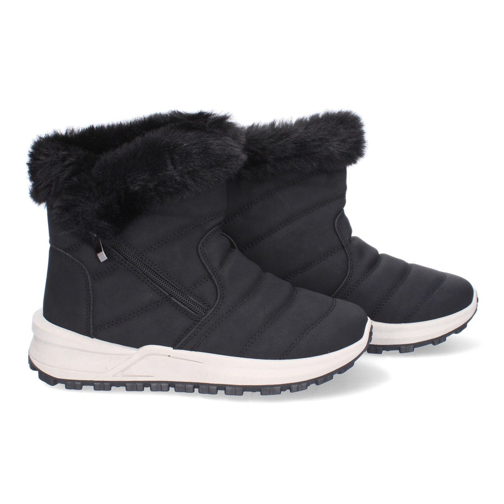 Elegante schwarze Stiefel mit Absatz