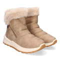 Elegante khakifarbene Stiefeletten mit Absatz