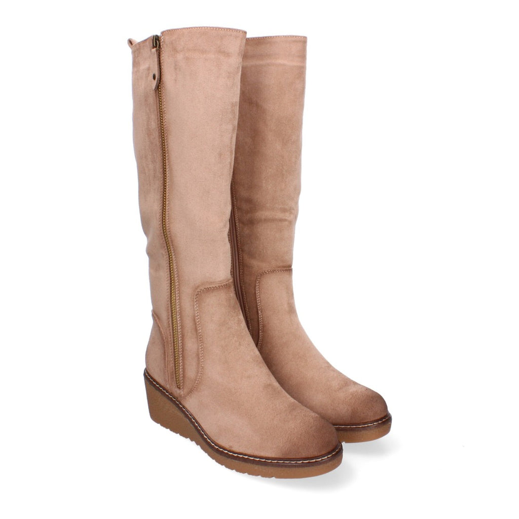 Botas con Cuña Elegantes - Beige