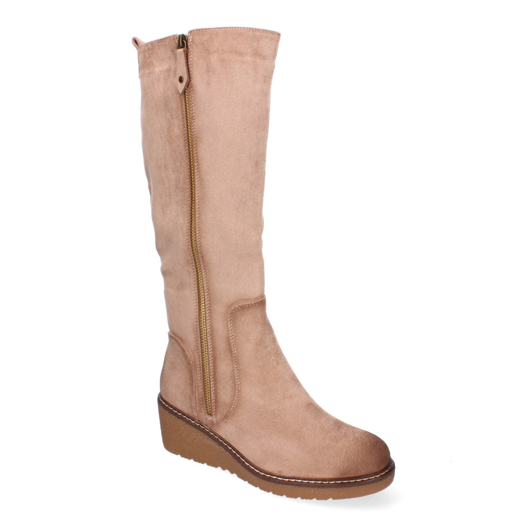 Botas con Cuña Elegantes - Beige