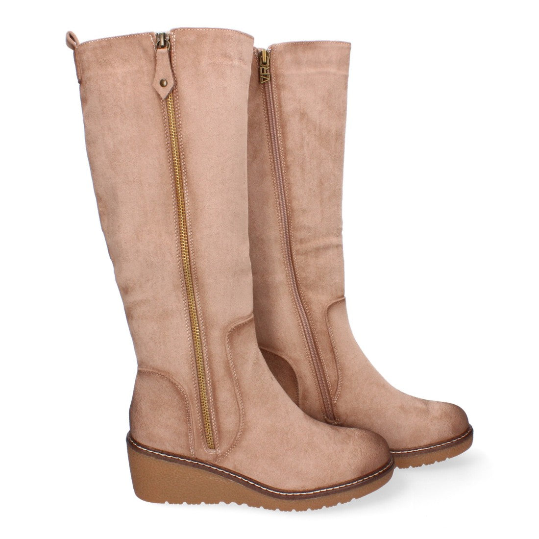 Botas con Cuña Elegantes - Beige