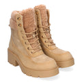 Botines Elegantes Kaki con Detalles Distintivos