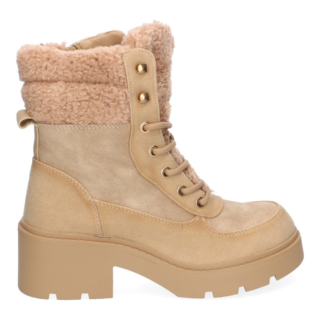 Botines Elegantes Kaki con Detalles Distintivos