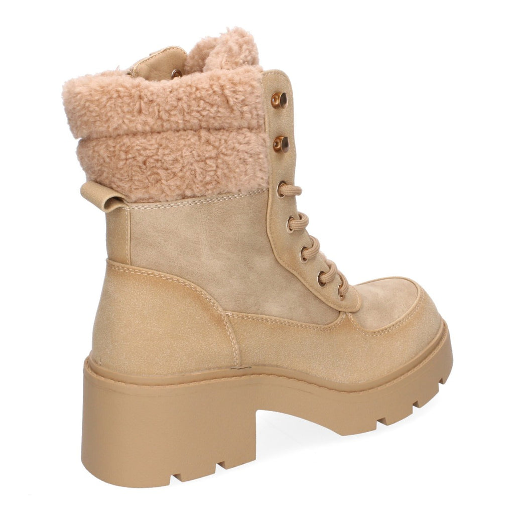 Botines Elegantes Kaki con Detalles Distintivos
