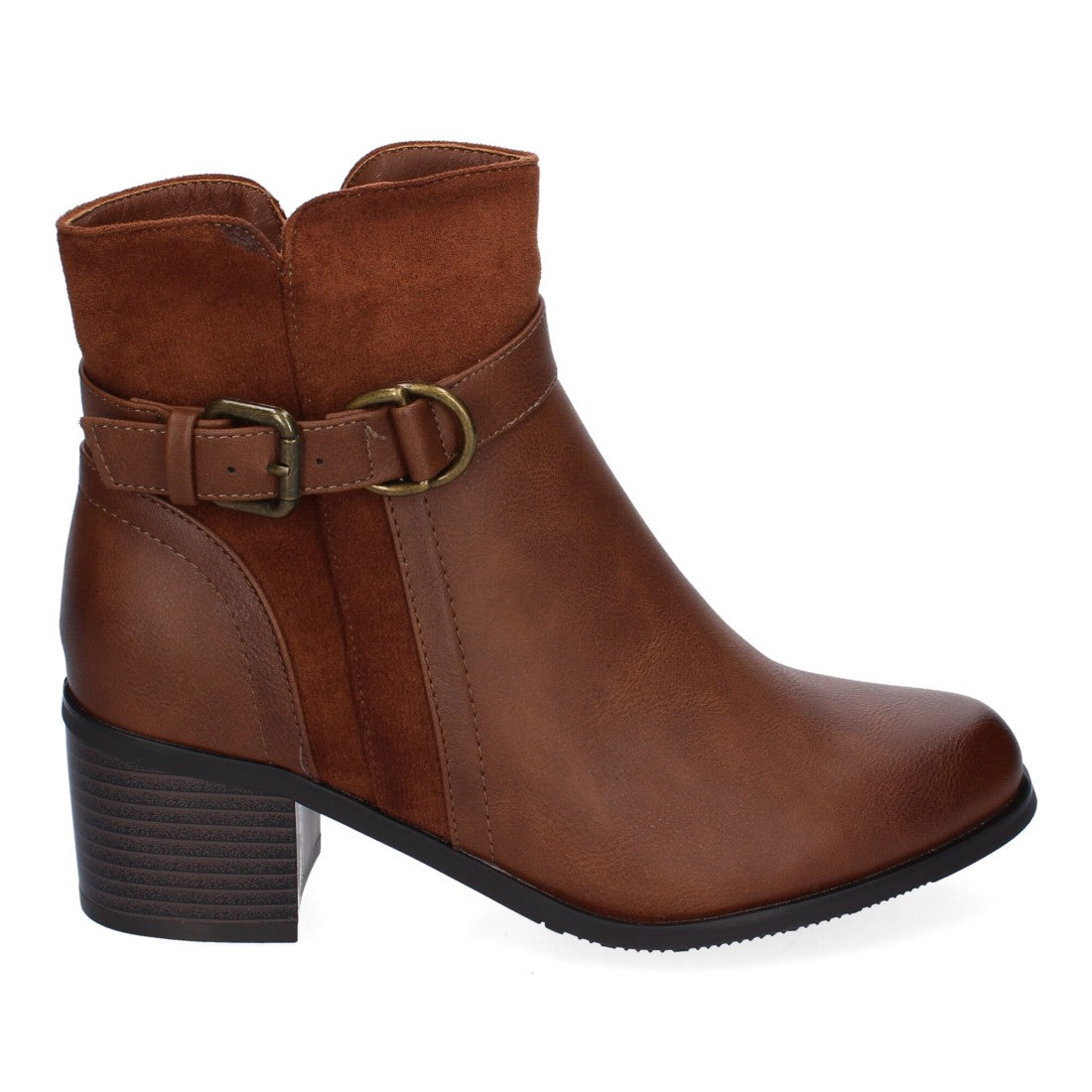 Botines Elegantes Kaki con Detalles Distintivos