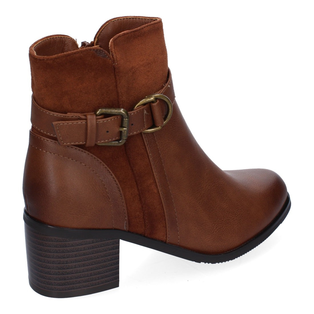 Botines Elegantes Kaki con Detalles Distintivos
