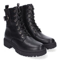 Botines Elegantes Negro con Detalles Distintivos