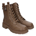 Botines Elegantes Kaki con Detalles Distintivos