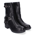 Botines Elegantes Negro con Detalles Distintivos