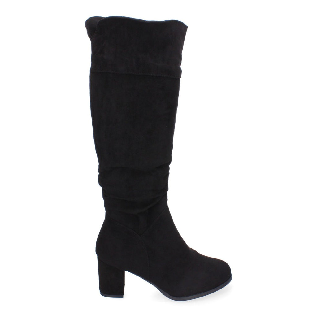 Botas Altas con Caña Arrugada - Negro