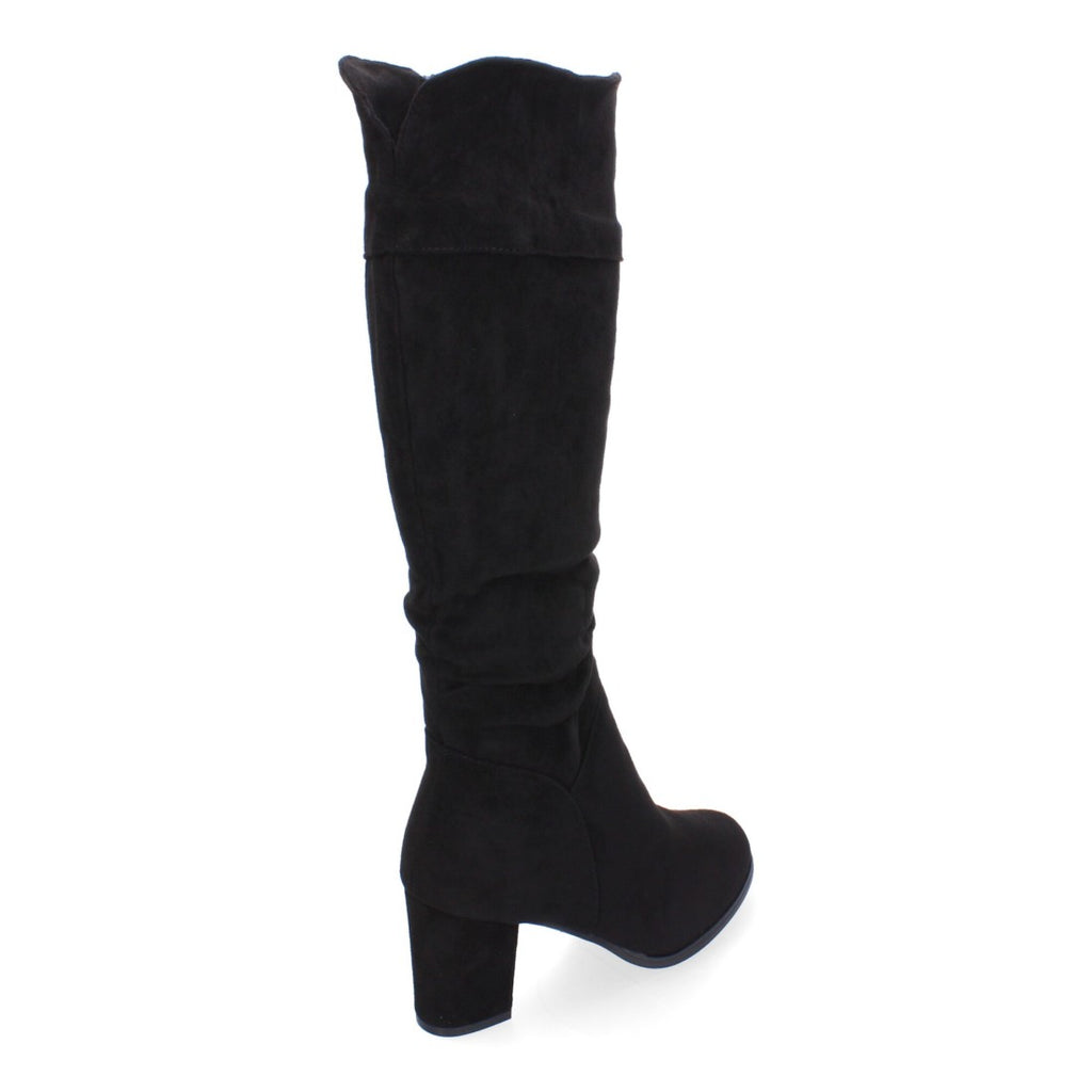 Botas Altas con Caña Arrugada - Negro