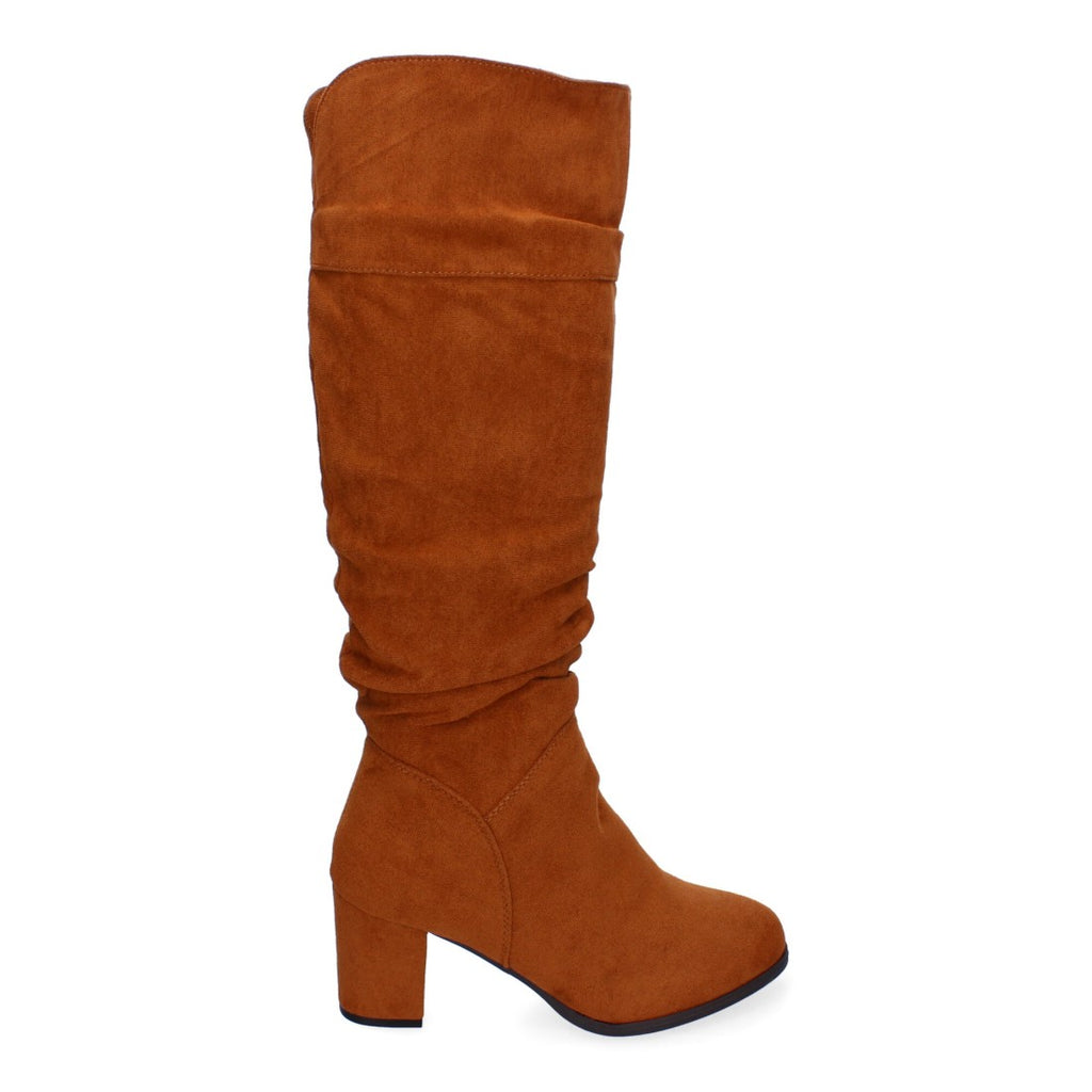 Botas Altas con Caña Arrugada - Camel