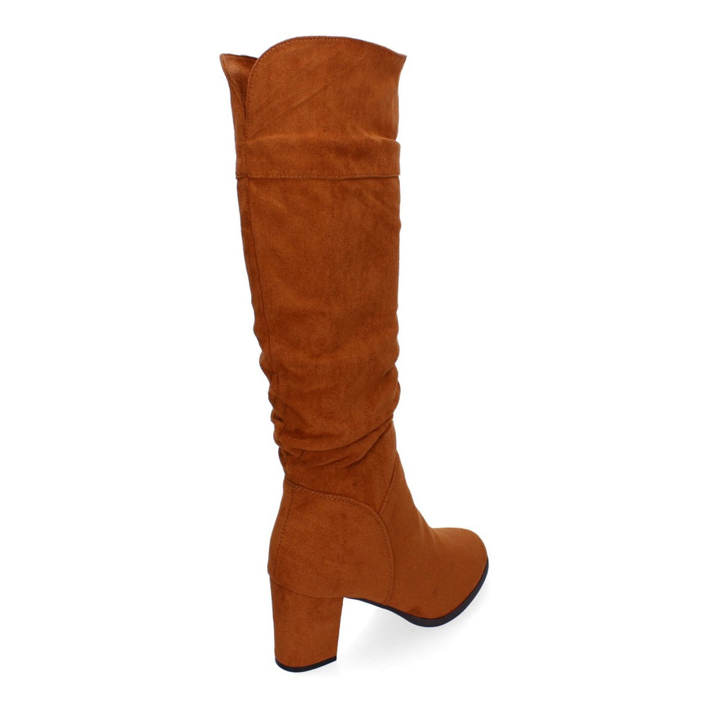 Botas Altas con Caña Arrugada - Camel