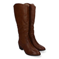 Botas con Tacón y Punta Redonda - Kaki