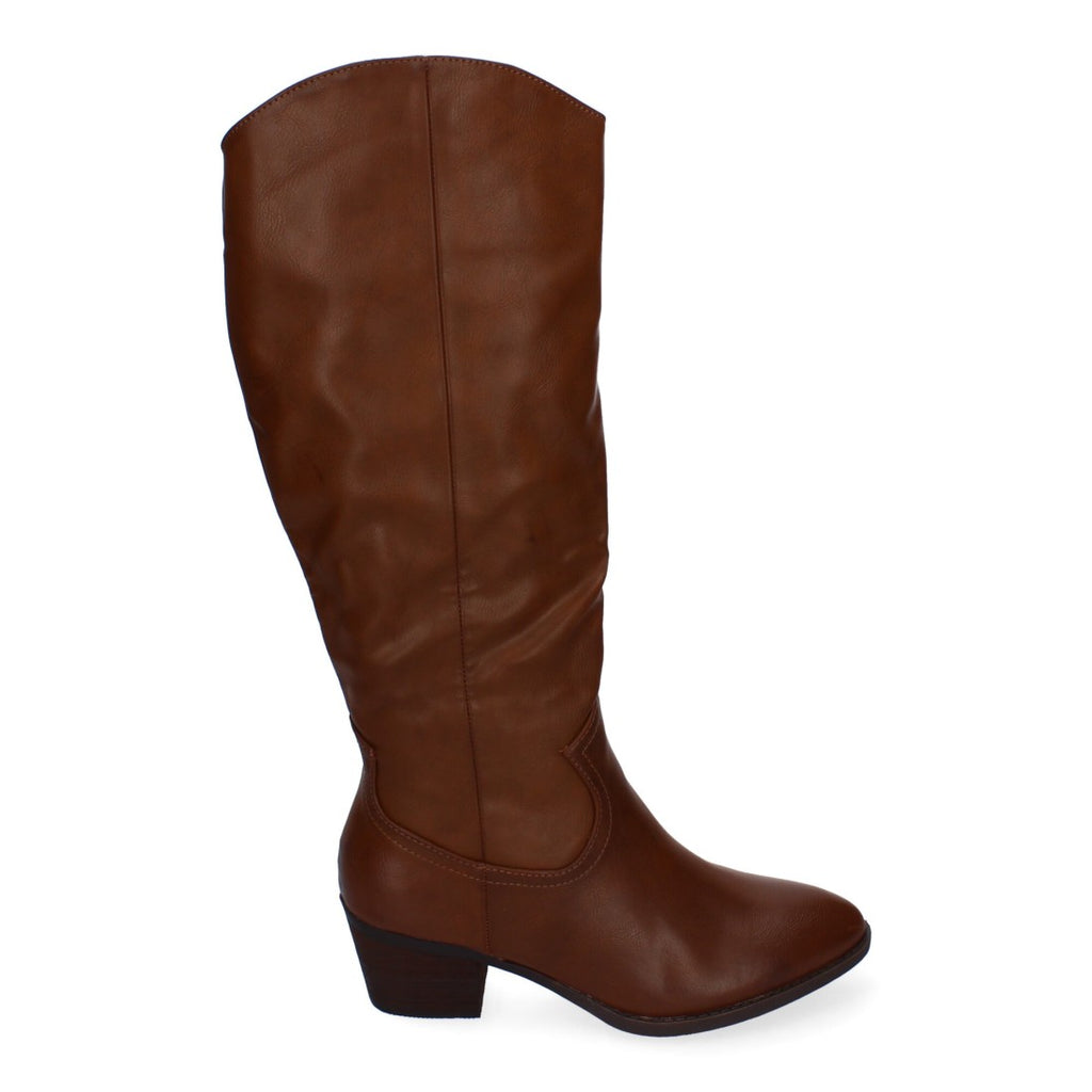 Botas con Tacón y Punta Redonda - Kaki