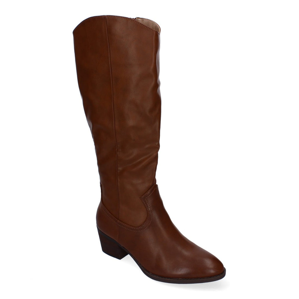 Botas con Tacón y Punta Redonda - Kaki