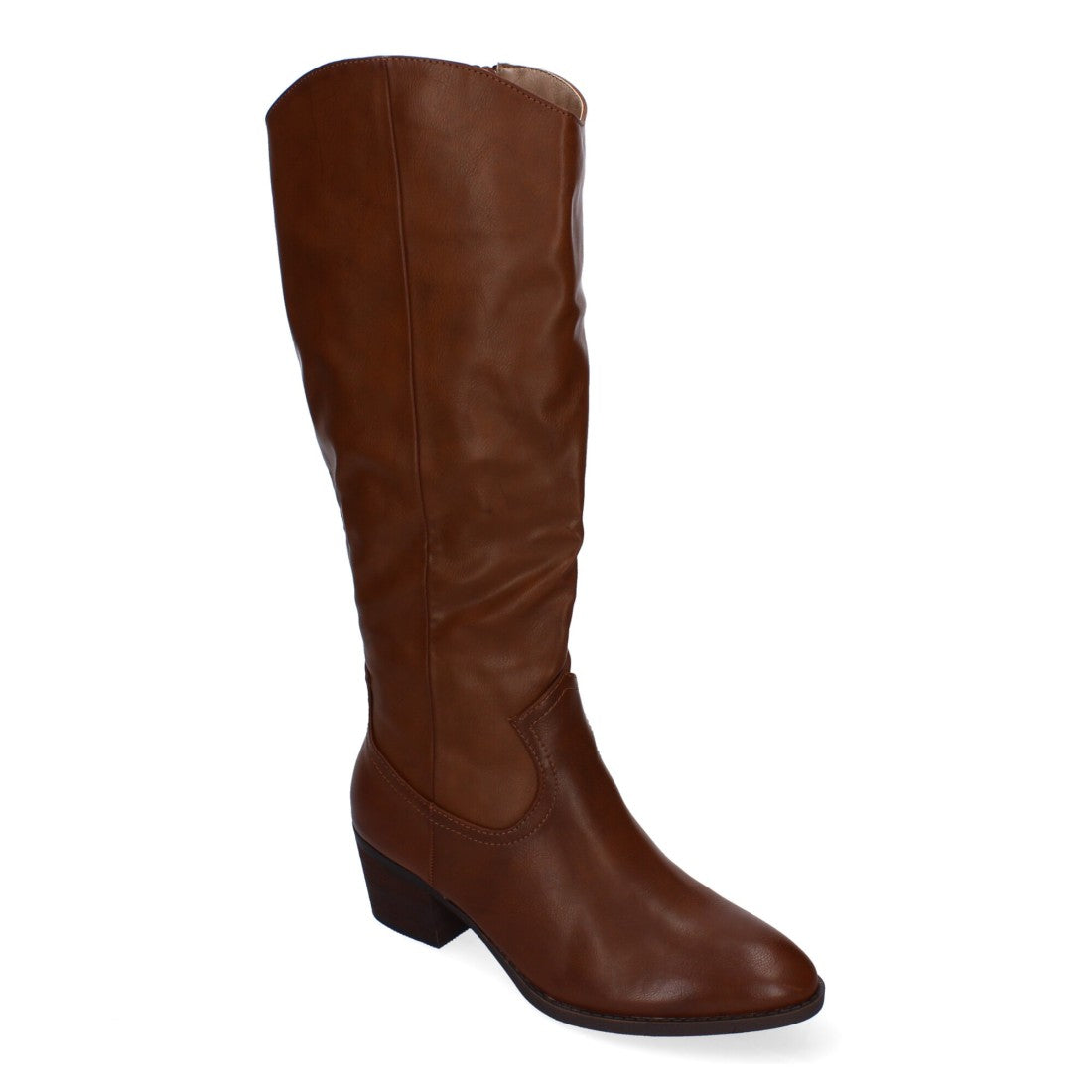 Botas con Tacón y Punta Redonda - Kaki