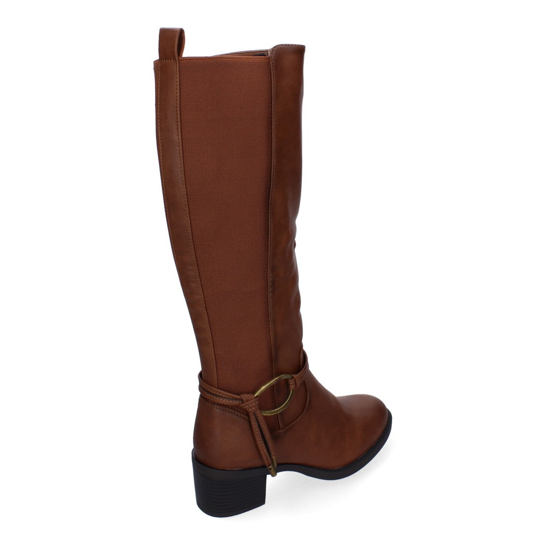 Botas Tacón con Hebilla - Kaki