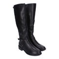 Elegante schwarze Stiefel mit Schnalle