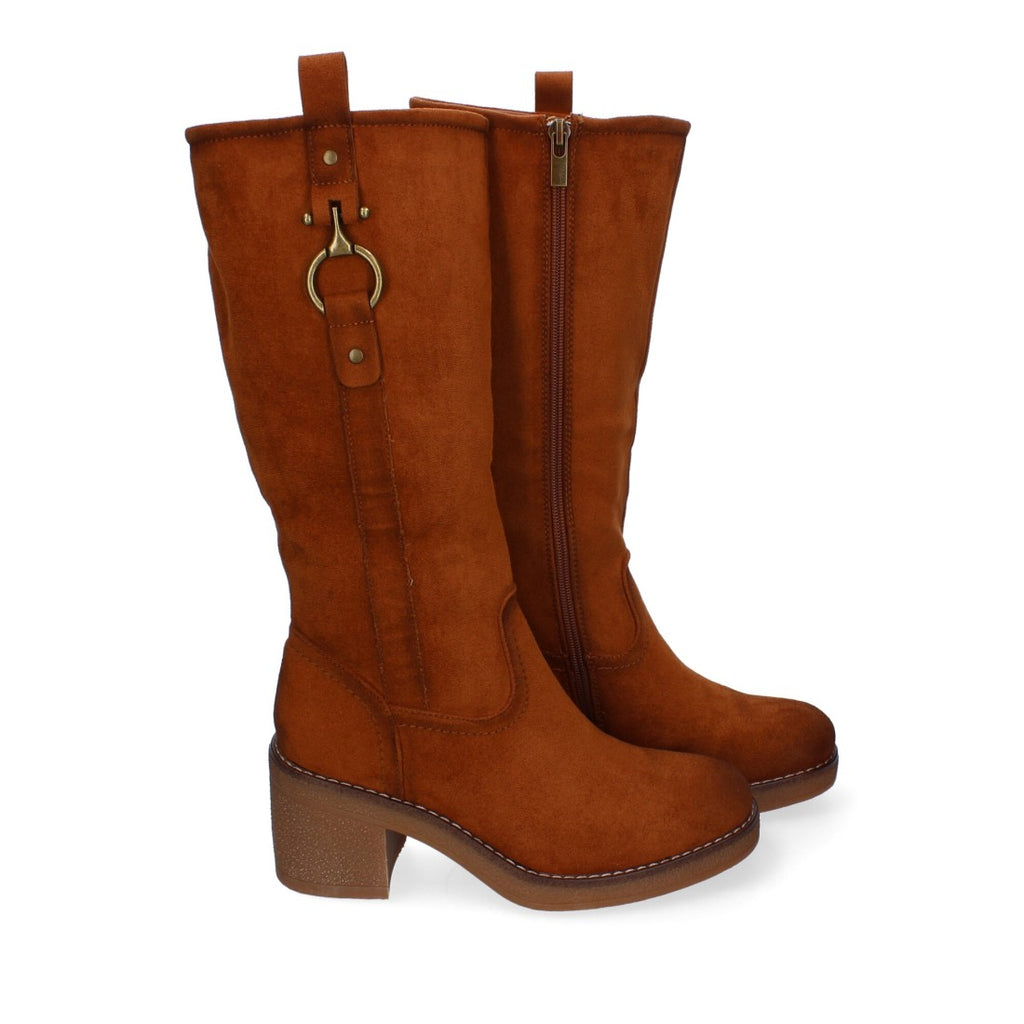 Botas con Cuña Elegantes - Cuero
