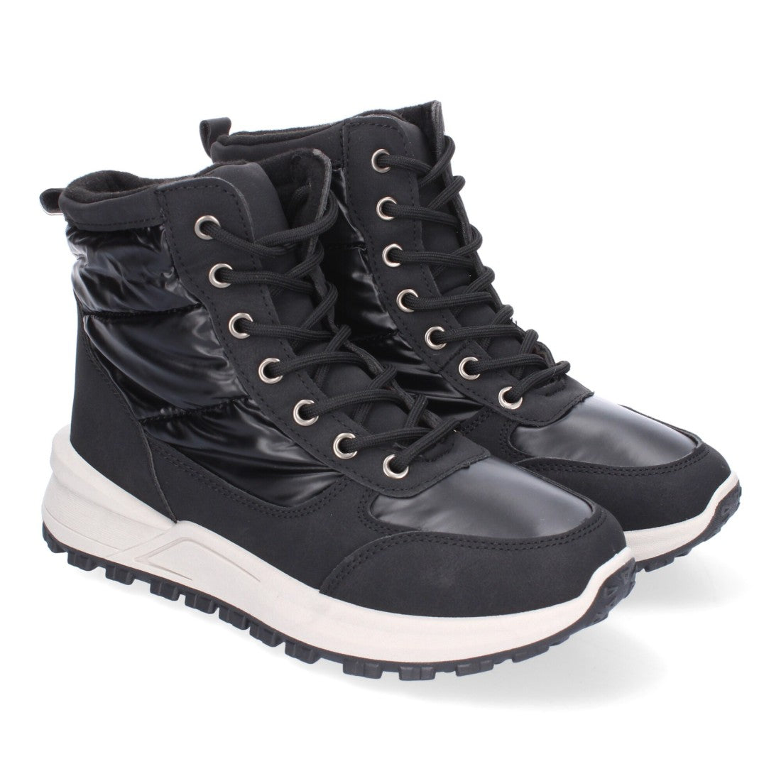 Elegante schwarze Stiefel mit Absatz