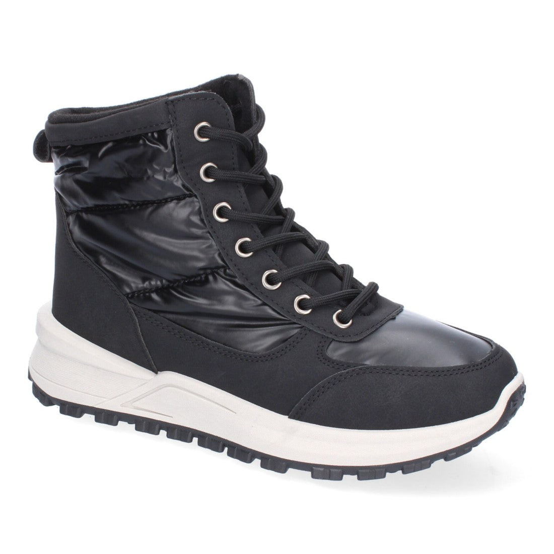 Elegante schwarze Stiefel mit Absatz
