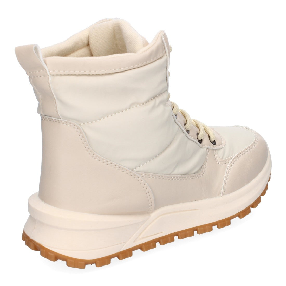 Elegante beige Stiefel mit Absatz