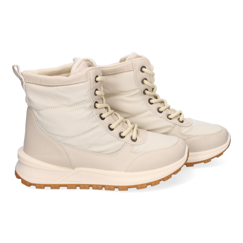Elegante beige Stiefel mit Absatz
