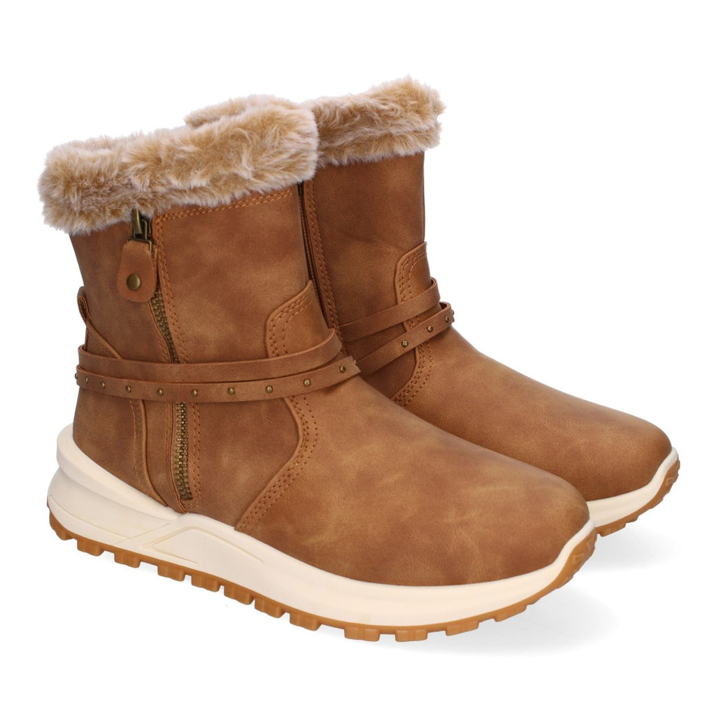 Elegante Kamelstiefel mit Absatz