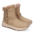 Elegante khakifarbene Stiefel mit Absatz