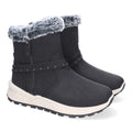 Elegante schwarze Stiefel mit Absatz