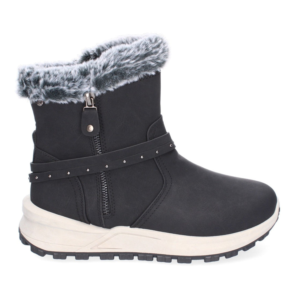 Elegante schwarze Stiefel mit Absatz