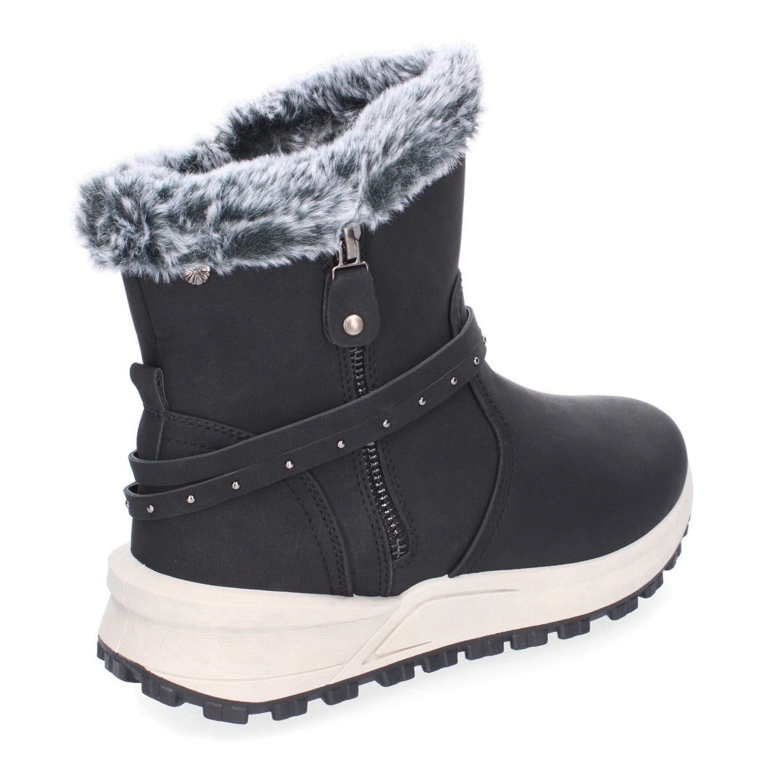 Elegante schwarze Stiefel mit Absatz