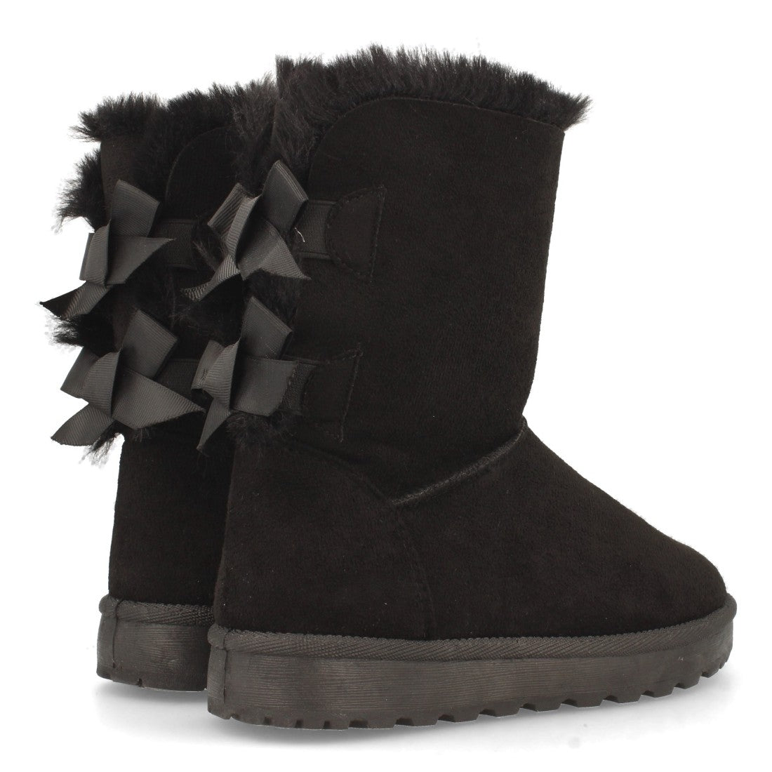 Botines Elegantes Negro con Detalles Distintivos