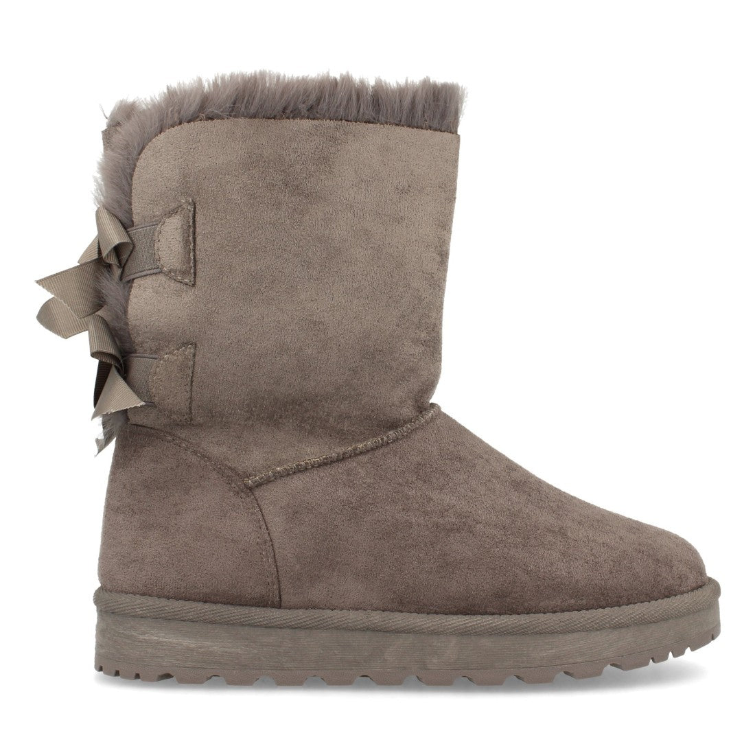Botines Elegantes Gris con Detalles Distintivos