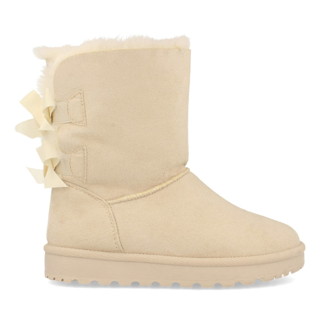 Botines Elegantes Beige con Detalles Distintivos