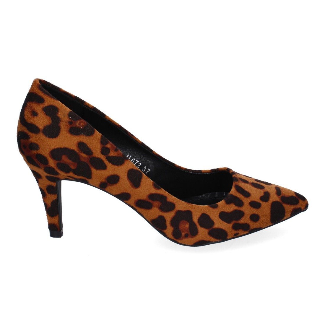 Pumps Leopardo Mujer Salón Animal Print Punta Fina Elegantes Fiesta