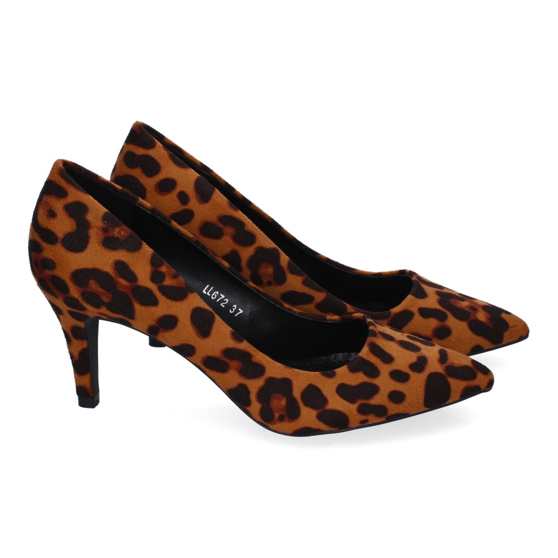 Pumps Leopardo Mujer Salón Animal Print Punta Fina Elegantes Fiesta