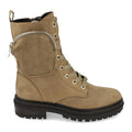 Botines Elegantes Verde con Detalles Distintivos