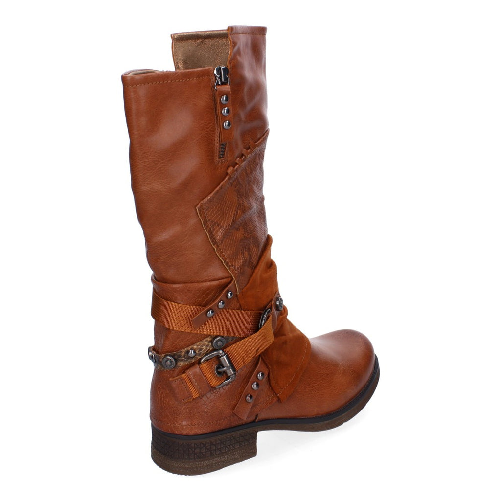 Elegante camel-farbene Stiefel mit Absatz