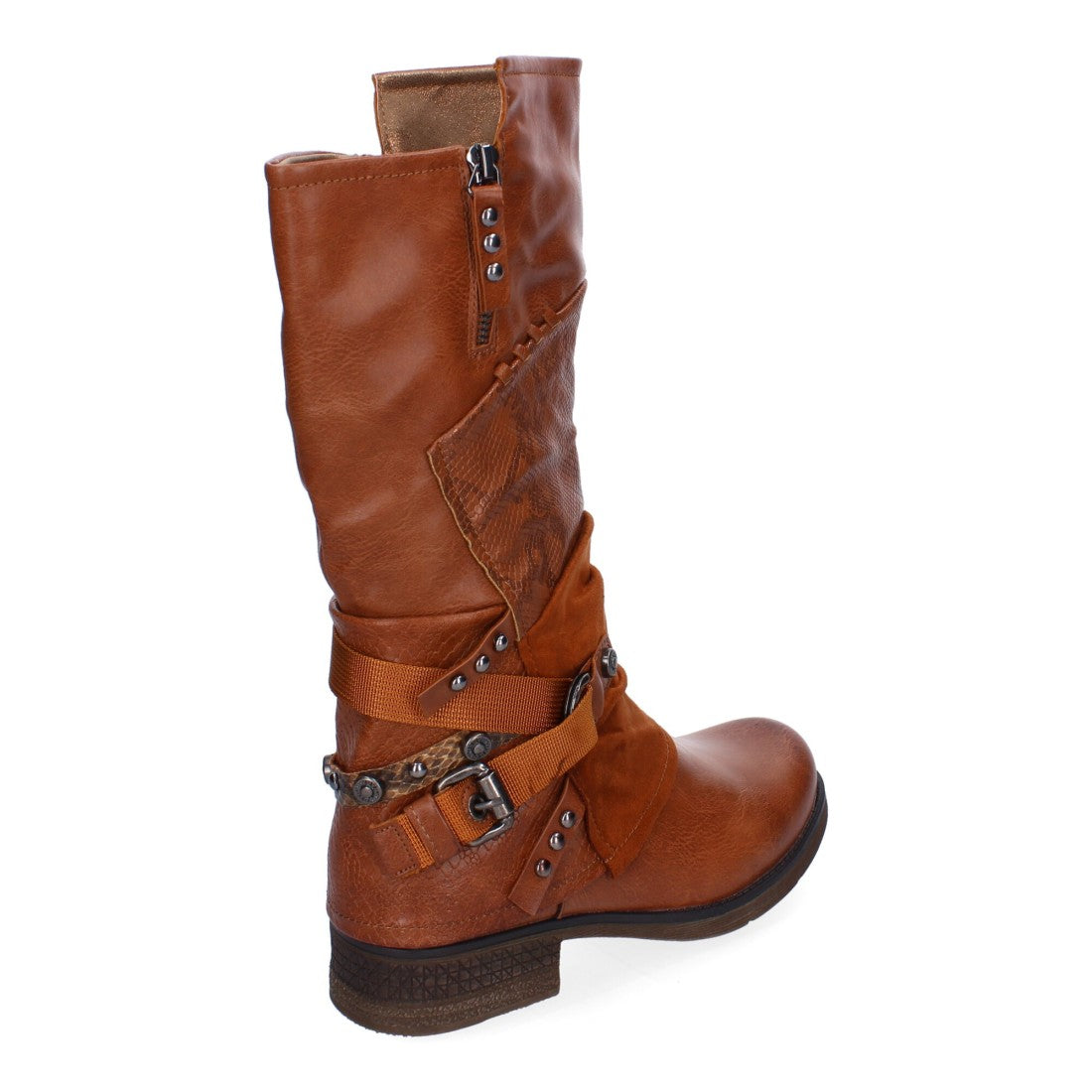 Elegante camel-farbene Stiefel mit Absatz