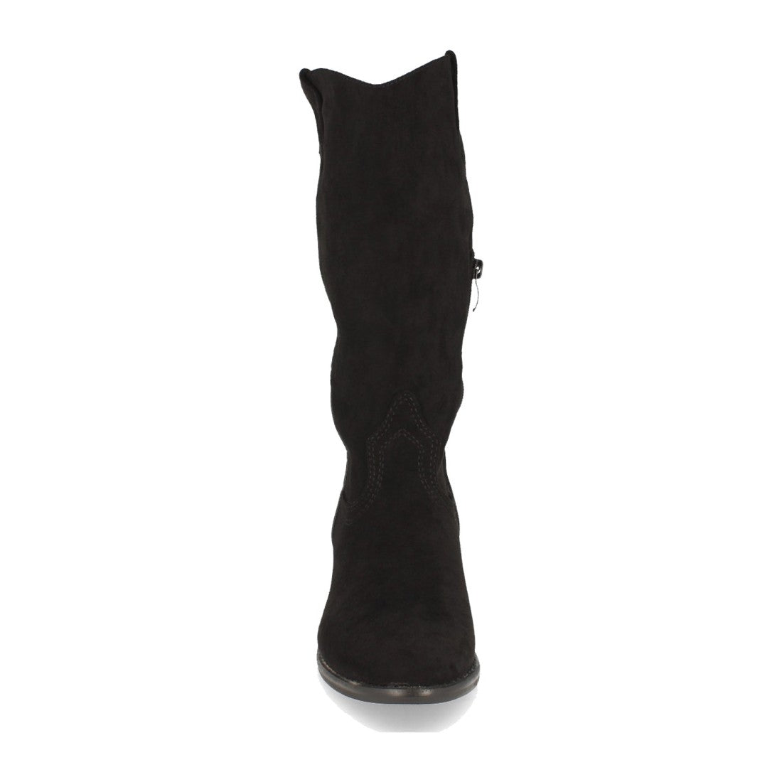 Botas Tacón con Bordado - Negro
