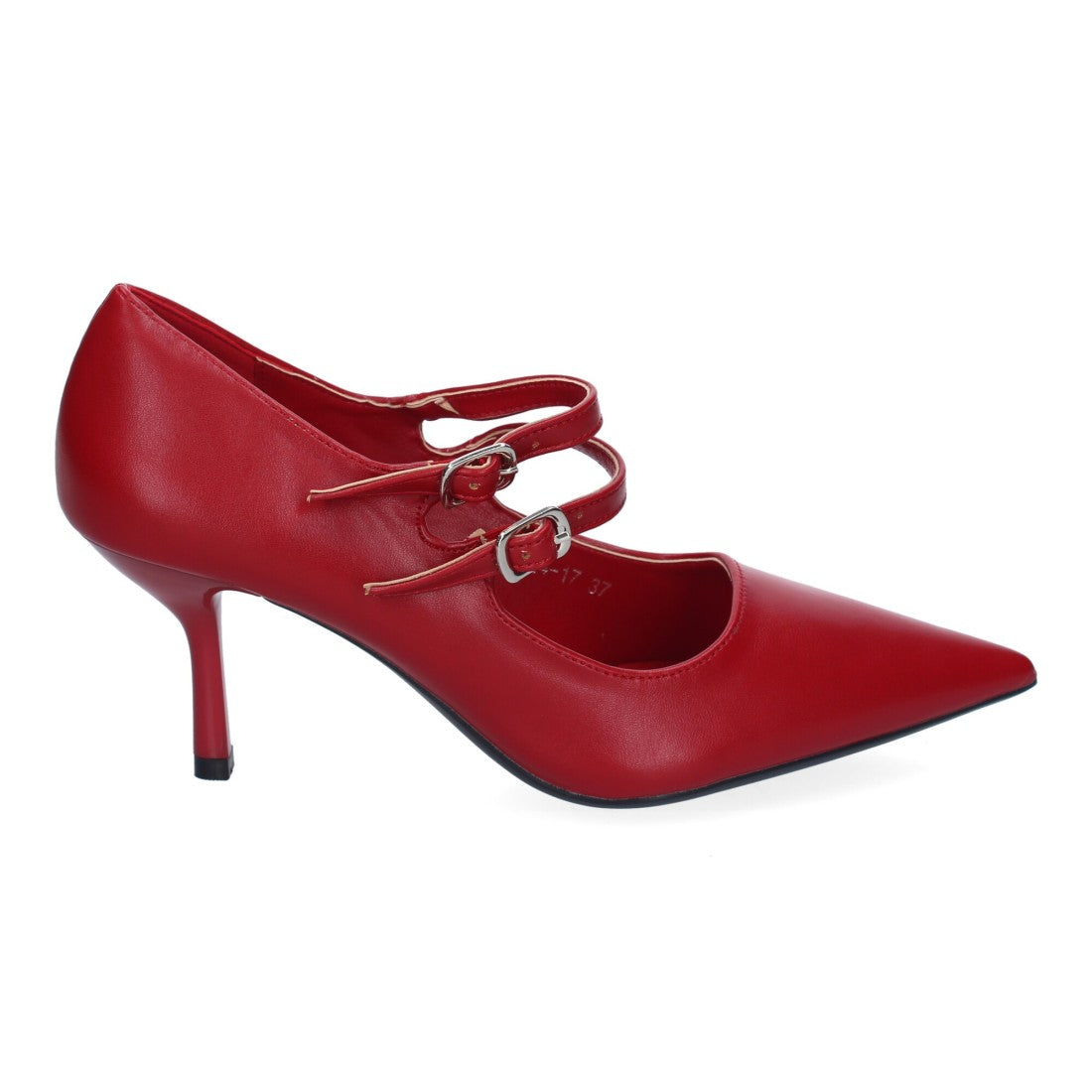 Zapatos de Tacón Burdeos Elegantes Mujer