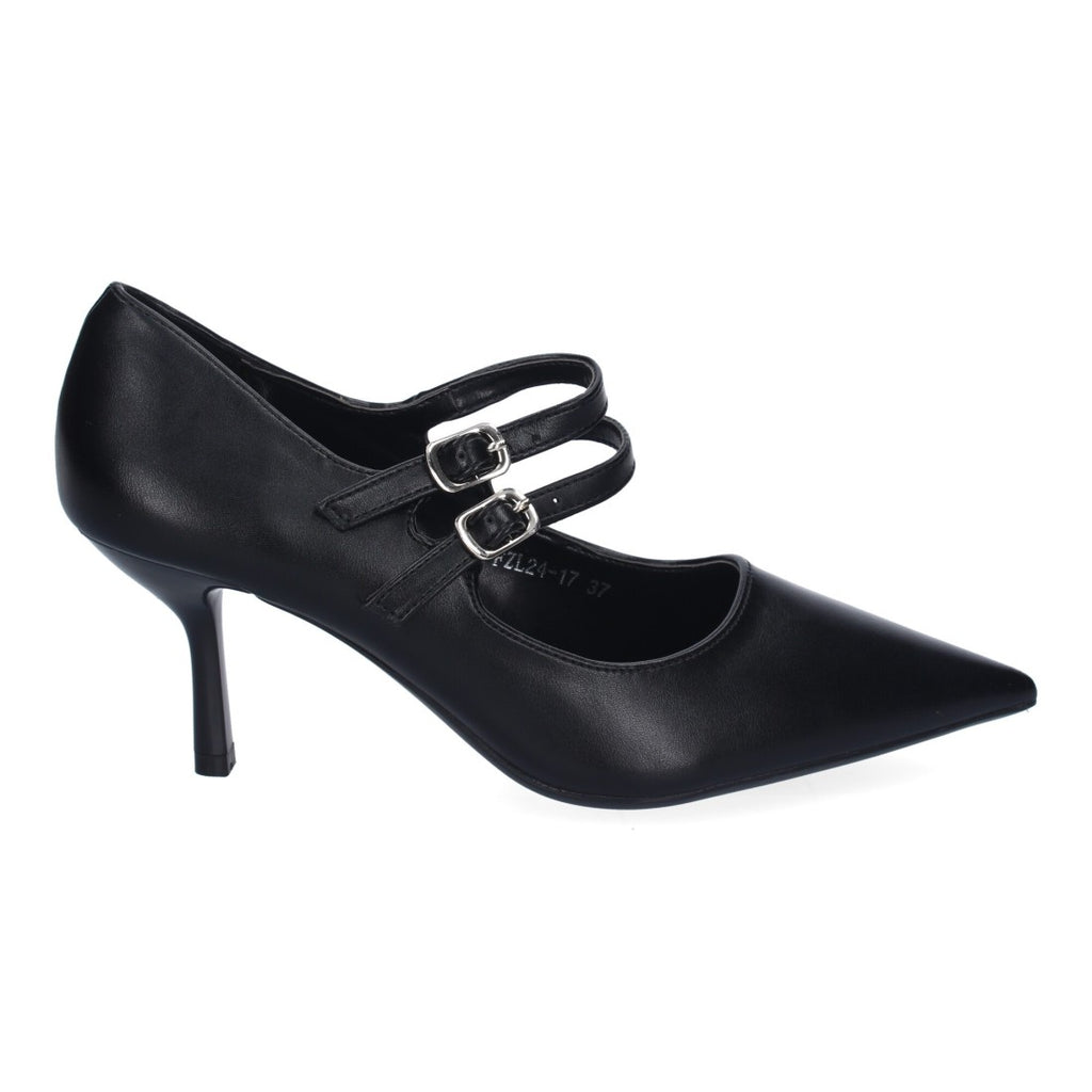 Zapatos de Tacón Negro Atemporales Mujer