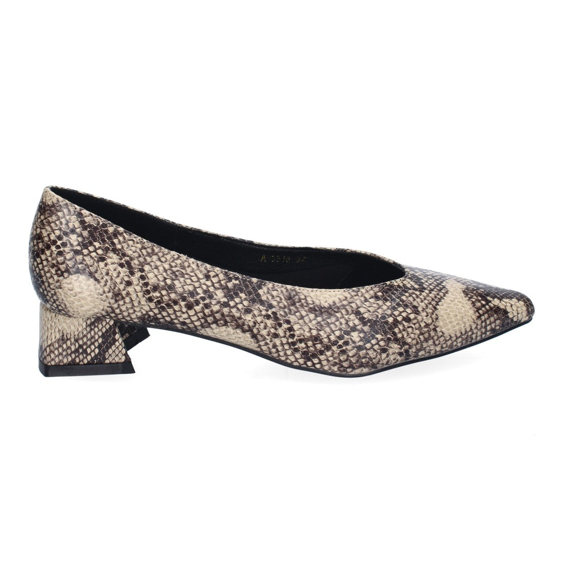 Zapatos de Tacón Estampado Serpiente Modernos Mujer