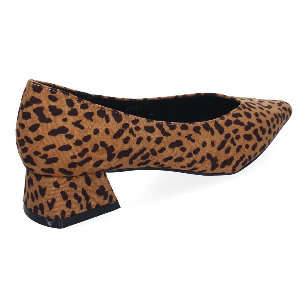 Zapatos de Tacón Estampado Leopardo Mujer