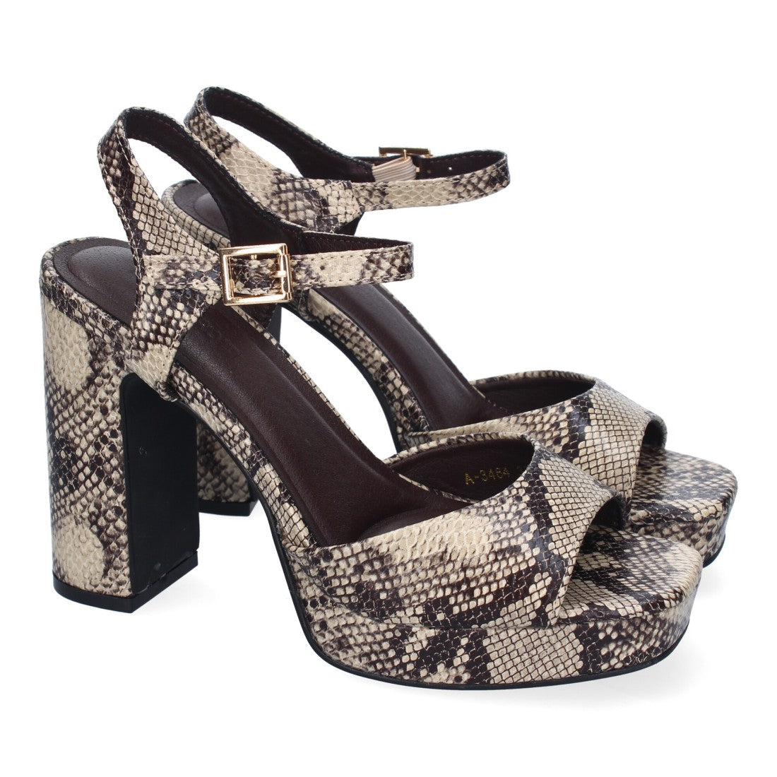 Sandalen mit Schlangenprint, eleganter Absatz, für Party, Hochzeit